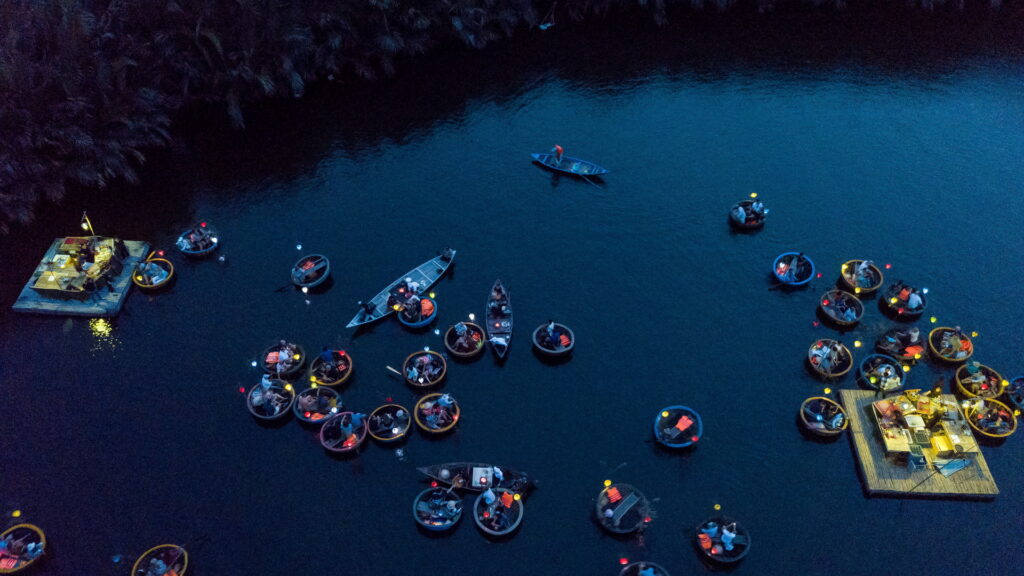 Business Travel | Floating bar on De Vong river in Hoian